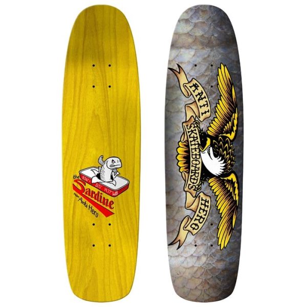 Anti Hero Team Shaped Eagle The Sardine 8.36 Skateboard Deck