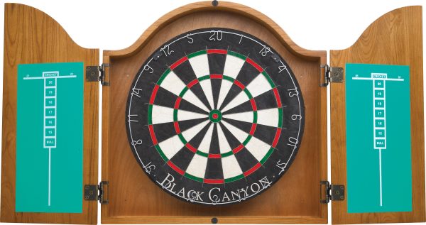 Oak Arched Dart Board - 40-0255