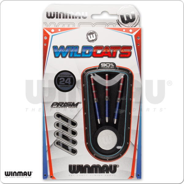 Winmau Wildcats DRTWWLD Steel Tip Dart Set - 24G