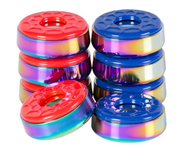 Shuffleboard Rainbow Titanium Top Weights Set - SHBPRT