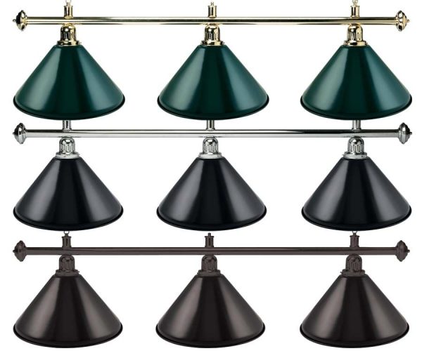 Economy 3-Shade Pool Table Light