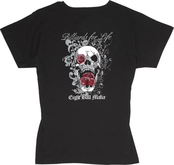 Eight Ball Mafia Women's Rose T-Shirt - TSEBM05