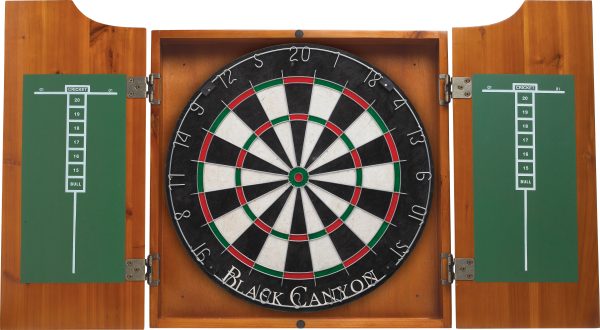 Dart Board Cabinet - Honey Stain - 40-0700