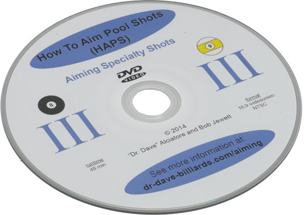 Dr. Dave's How to Aim Pool Shots DVD 3 - Aiming Kick and Bank Shots - DVDHAPS3