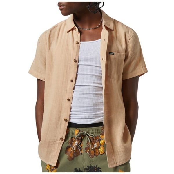 Brixton Charter Organic Cotton Short-Sleeve Shirt - Men's