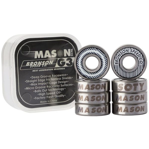 Bronson Speed Co. G3 Mason Silva Pro Skateboard Bearings