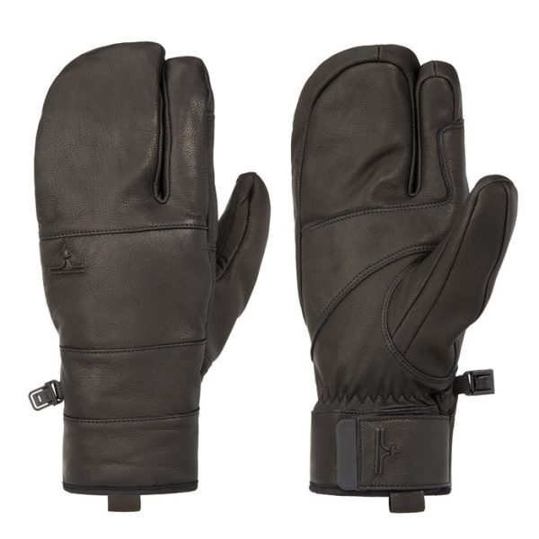 evo Pagosa Leather 3-Finger Mittens