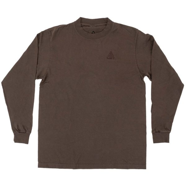 evo x NST Embroi-red Pigment Dyed Long-Sleeve T-Shirt - Unisex