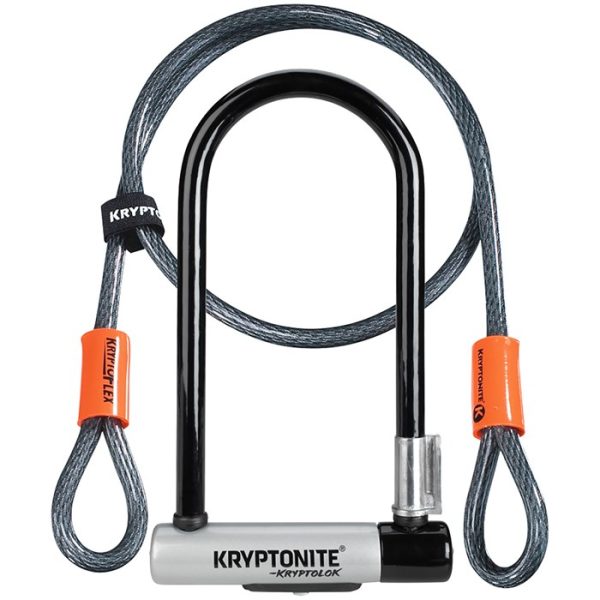 Kryptonite KryptoLok STD U-Lock with 4' Flex Cable