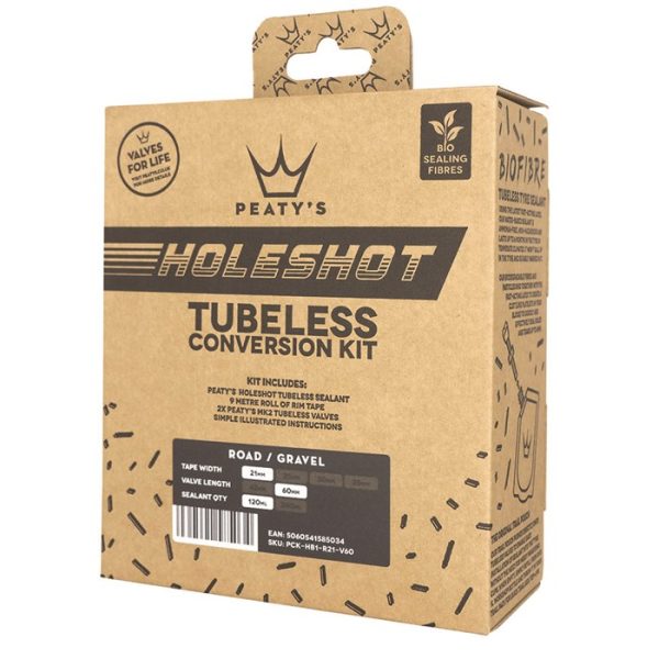 Peaty's Holeshot Tubeless Conversion Kit - 21mm (Road/Gravel)