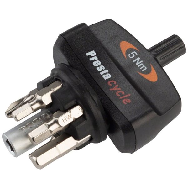 Prestacycle TorqKey Mini Preset Torque Tool with 6 Bits & Hol-r