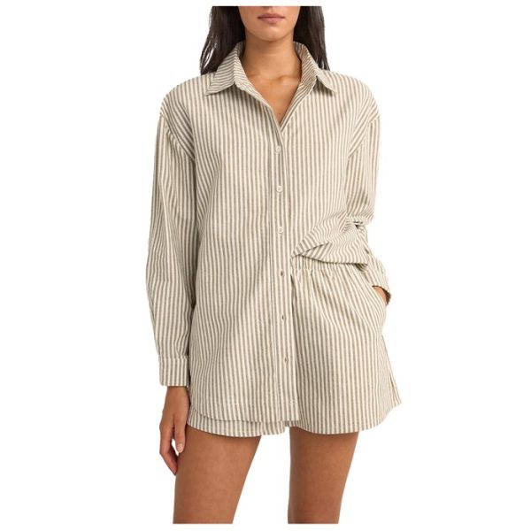 Rhythm Valley Stripe Oversized Shirt - Women's
