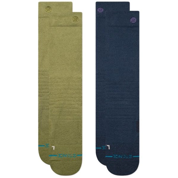 Stance Iconic Mid Poly Snow Socks 2-Pack
