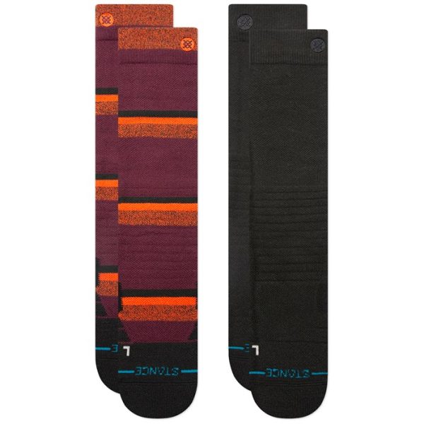 Stance Nightri- Mid Poly Snow Socks 2-Pack