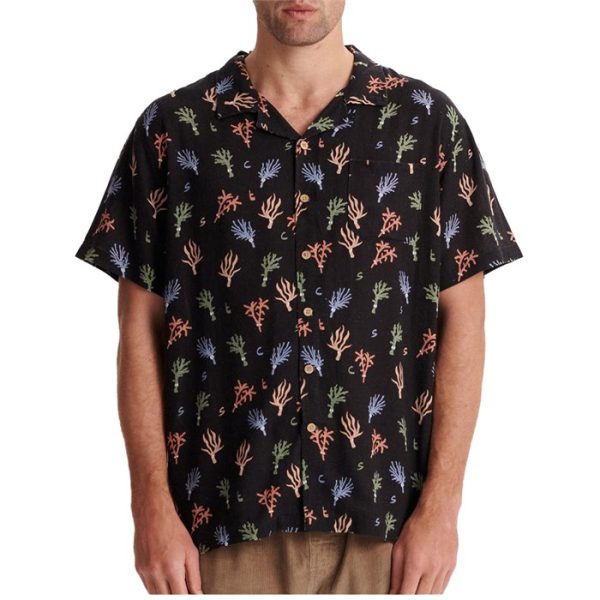 The Critical Sli- Society Reefing Short-Sleeve Shirt - Men's