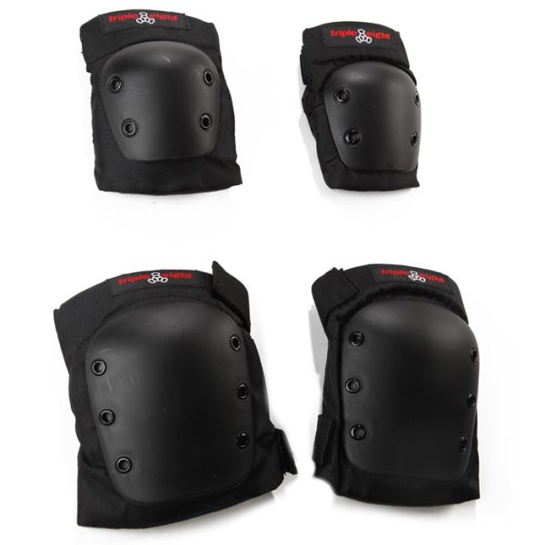 Triple 8 Street Protective 2 Pack Skateboard Pad Set
