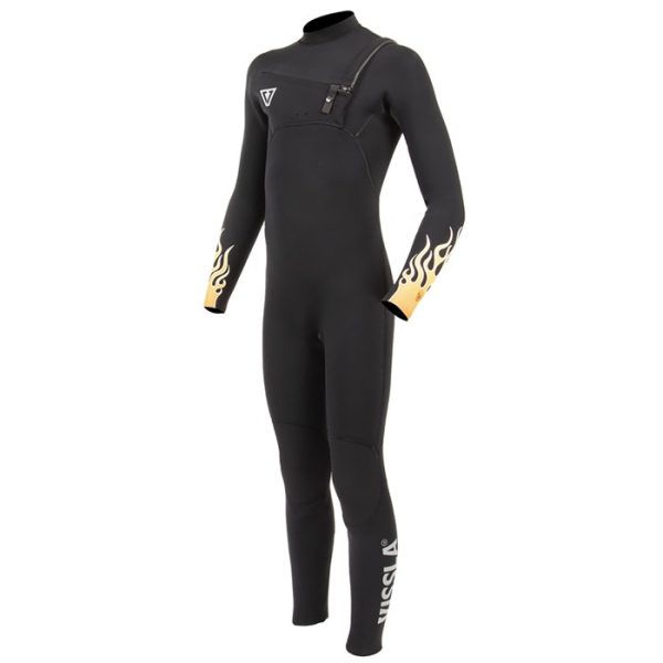 Vissla 3/2 High Seas Fire Chest Zip Wetsuit - Boys'