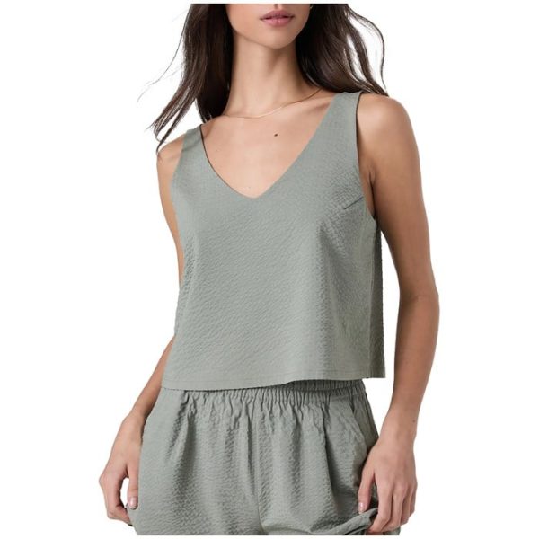 Vuori SL Villa Textured Crop Tank - Women's